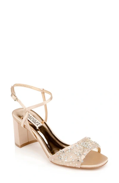 Shop Badgley Mischka Blaine Sandal In Latte