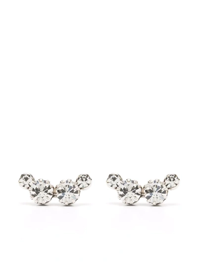 Shop Isabel Marant Crystal-embellished Earrings In Silber