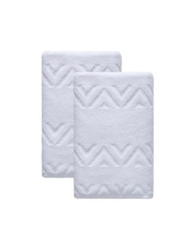 Ozan Premium Home Turkish Cotton Sovrano Collection Luxury 2-pc. Bath Towel Set In White