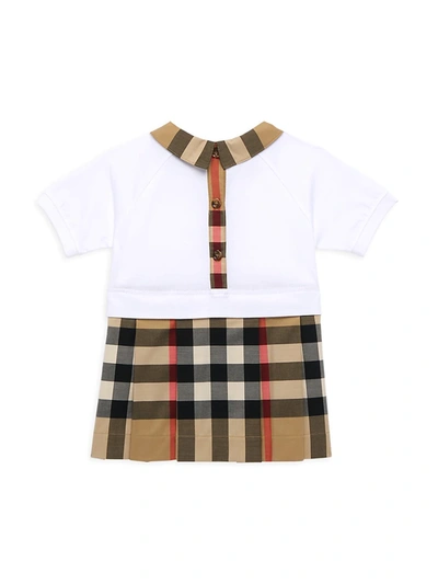 Shop Burberry Baby Girl's & Girl's Vintage Check Shirtdress In Archive Beige