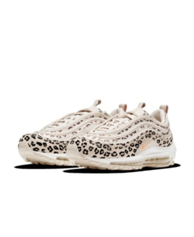 Shop Nike Women's Air Max 97 Se Casual Sneakers From Finish Line In Desert Sand, Peach Cream