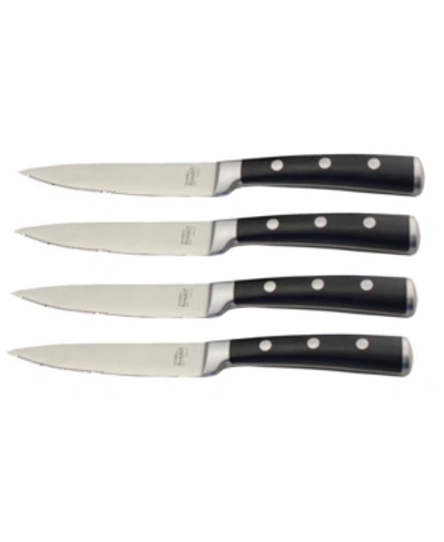 Shop Berghoff Classico Set Of 4 Steak Knife Set In Black