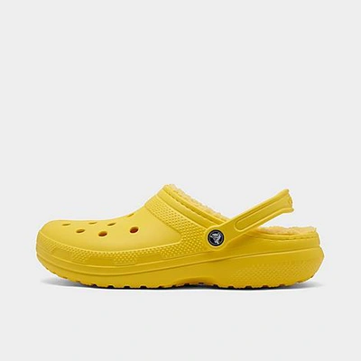 Shop Crocs Classic Lined Clog Shoes In Lemon
