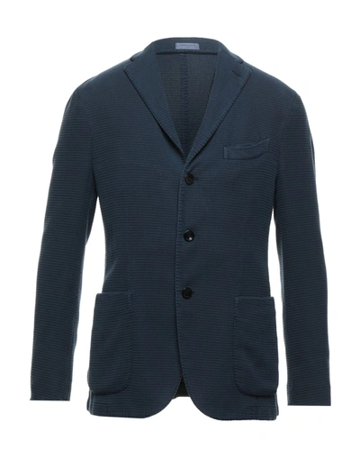 Shop Boglioli Suit Jackets In Dark Blue