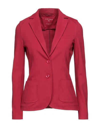 Shop Circolo 1901 Suit Jackets In Red