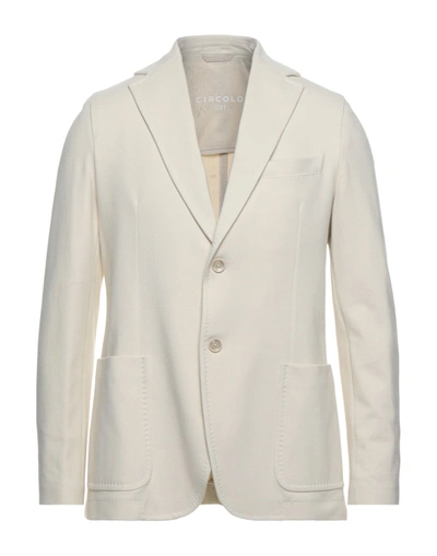Shop Circolo 1901 Suit Jackets In Ivory