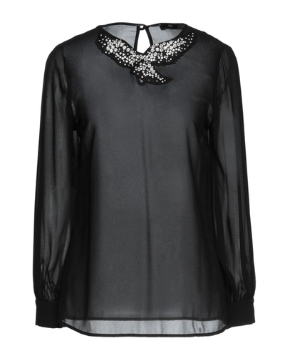 Shop Divedivine Woman Blouse Black Size 6 Polyester