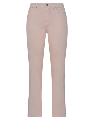 Shop People (+)  Woman Jeans Blush Size 28 Cotton, Elastomultiester, Elastane In Pink