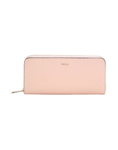 Shop Furla Babylon Xl Zip Around Sl Woman Wallet Light Pink Size - Soft Leather
