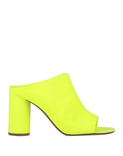 Shop Vetements Sandals In Yellow