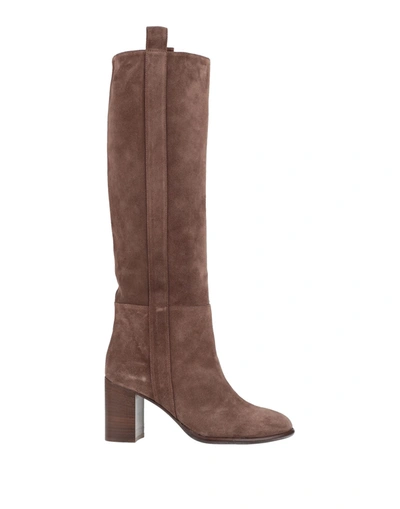 Shop Anna F Knee Boots In Camel