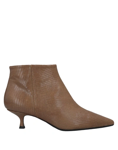 Shop Anna F Ankle Boots In Camel