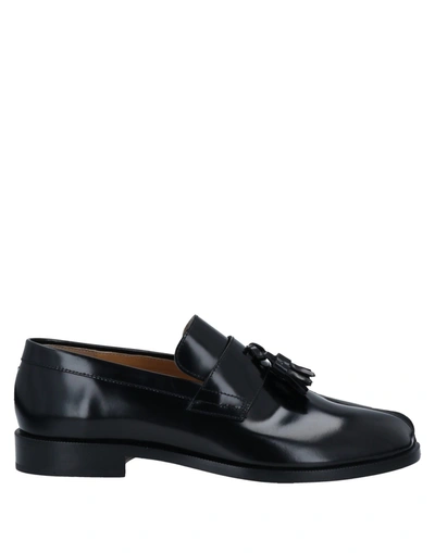 Shop Maison Margiela Man Loafers Black Size 8 Soft Leather