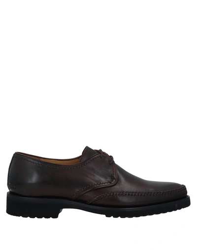 Shop Pakerson Lace-up Shoes In Maroon
