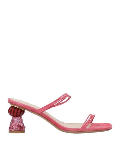 Shop Jacquemus Sandals In Pink