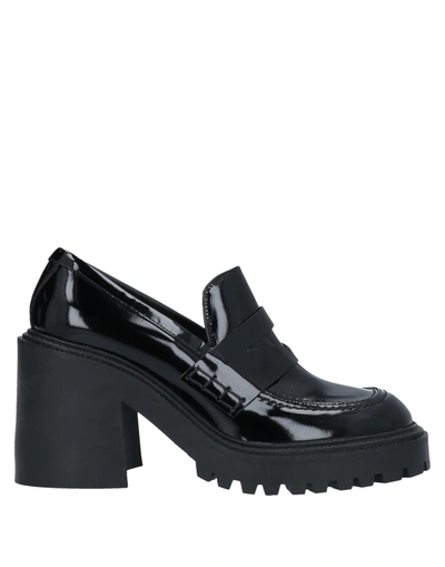 Shop Vic Matie Vic Matiē Woman Loafers Black Size 8 Soft Leather