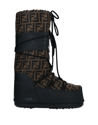 Shop Fendi Boots In Khaki