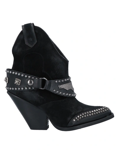 Shop Mela Romei Ankle Boots In Black