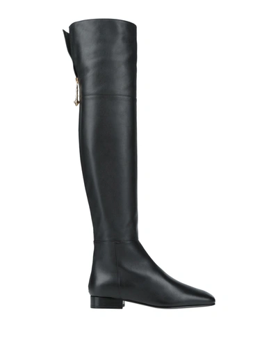 Shop Versace Woman Boot Black Size 8 Soft Leather