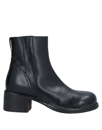 Shop Moma Woman Ankle Boots Black Size 5 Soft Leather