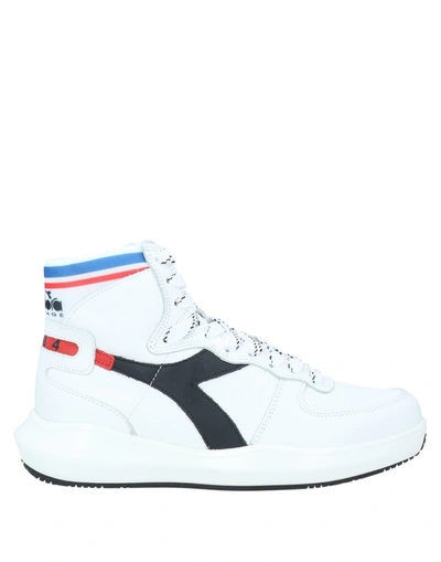 Shop Diadora Heritage Woman Sneakers White Size 11 Soft Leather