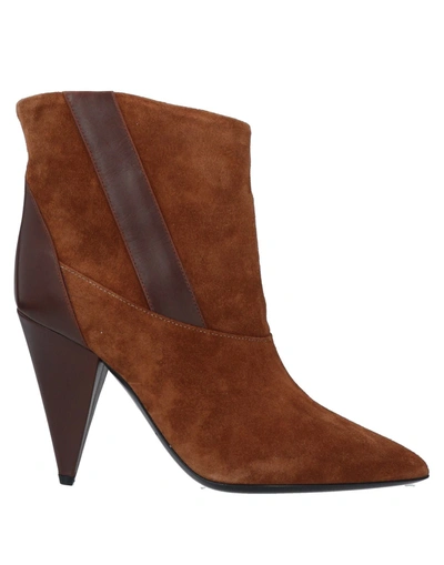 Shop D·milano Ankle Boots In Tan