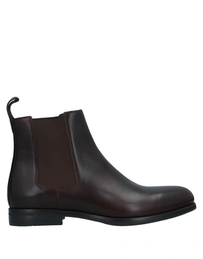 Shop A.testoni Ankle Boots In Cocoa