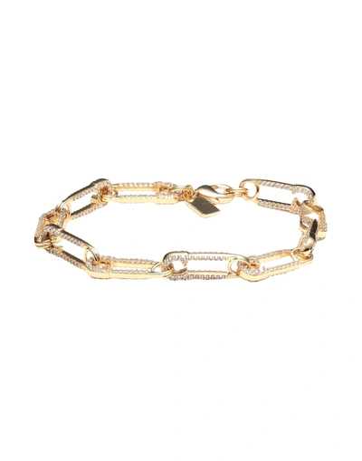 Shop Crystal Haze Locked Bracelet Woman Bracelet Gold Size - Brass, 18kt Gold-plated, Cubic Zirconia