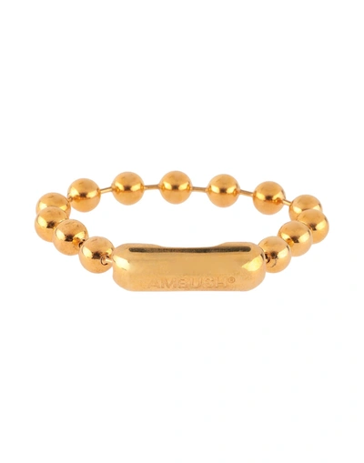 Shop Ambush Man Bracelet Gold Size Xs 925/1000 Silver