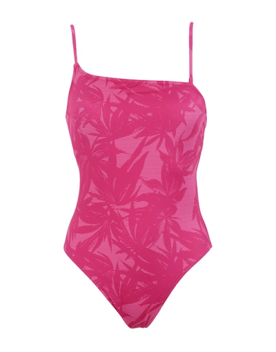 Shop Roxy One-piece Swimsuits In Fuchsia