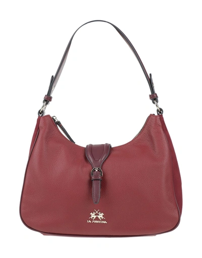 Shop La Martina Handbags In Maroon