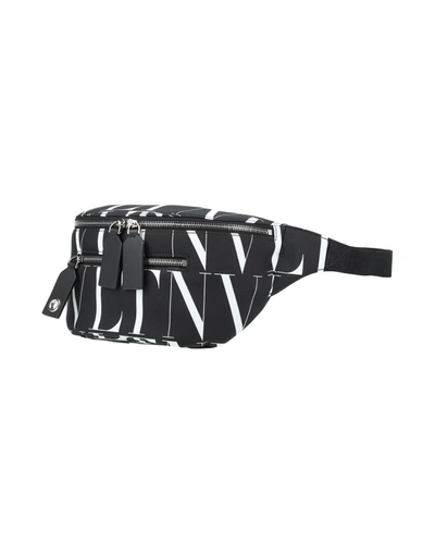 Shop Valentino Garavani Woman Belt Bag Black Size - Textile Fibers, Soft Leather