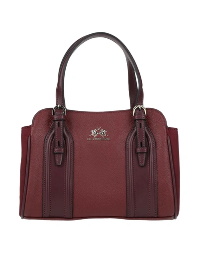 Shop La Martina Handbags In Maroon