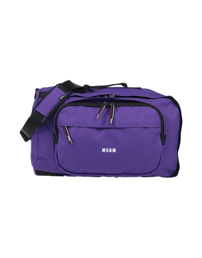 Shop Msgm Handbags In Purple