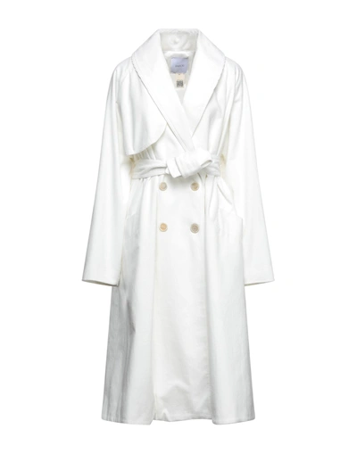 Shop Patou Woman Coat White Size 6 Cotton