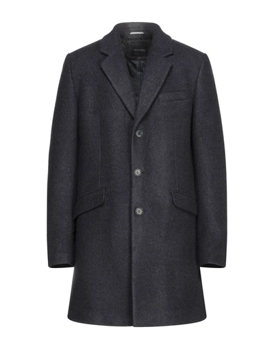 Shop Antony Morato Coats In Dark Blue