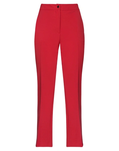 Shop Alessandro Dell'acqua Woman Pants Red Size 4 Polyester, Elastane