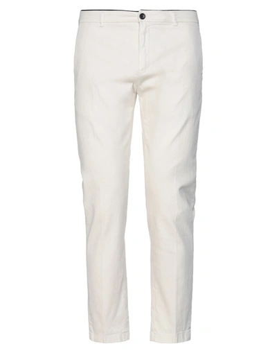 Shop Department 5 Man Pants Ivory Size 34 Cotton, Elastane In White