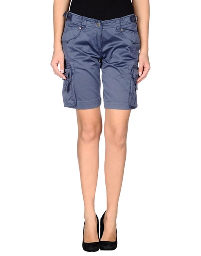 Shop Aeronautica Militare Shorts & Bermuda Shorts In Dark Blue