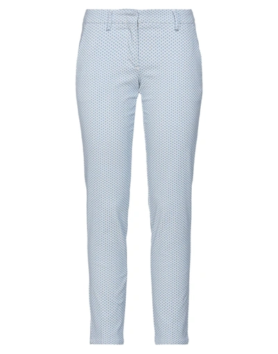 Shop Siviglia Woman Pants Azure Size 26 Cotton, Polyamide, Elastane In Blue