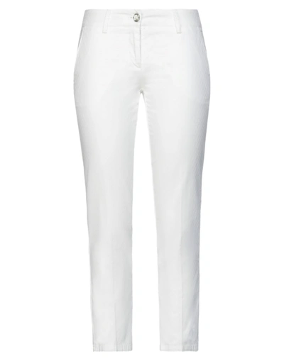 Shop Siviglia Woman Pants White Size 26 Cotton, Elastane