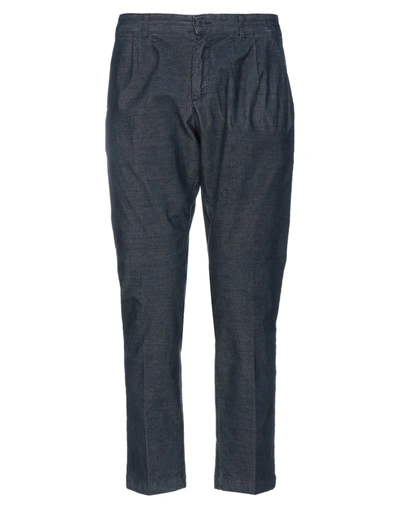 Shop Exibit Man Pants Midnight Blue Size 28 Cotton, Polyester, Elastane