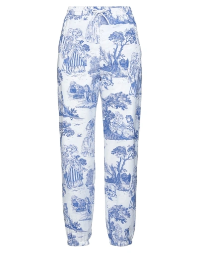 Shop Moschino Woman Pants Azure Size 8 Polyamide In Blue