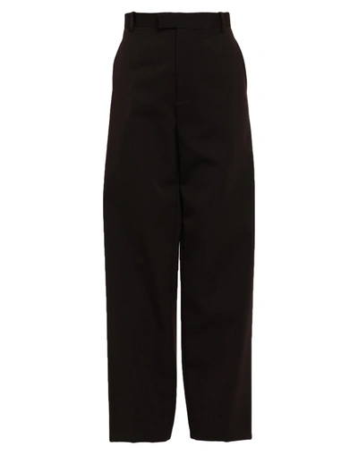 Shop Bottega Veneta Pants In Dark Brown