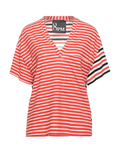 Shop 8pm Woman T-shirt Red Size S Cotton