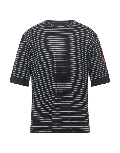 Shop Neil Barrett Man T-shirt Black Size L Cotton, Polyester, Polyamide, Elastane