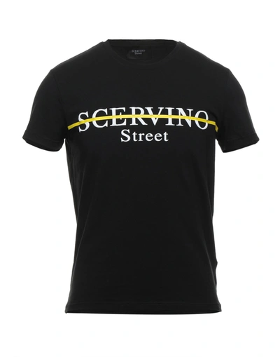 Shop Scervino Street Ermanno Scervino Man T-shirt Black Size Xxl Cotton, Elastane