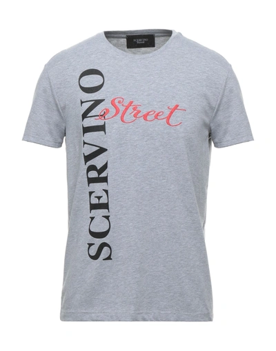 Shop Scervino Street Ermanno Scervino Man T-shirt Grey Size S Cotton, Elastane