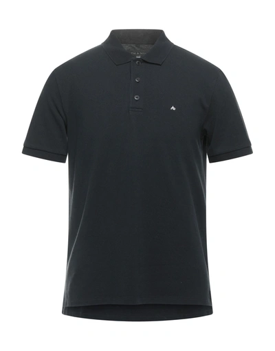 Shop Rag & Bone Polo Shirts In Black