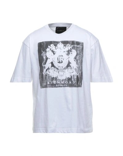 Shop John Richmond Man T-shirt White Size Xs Cotton
